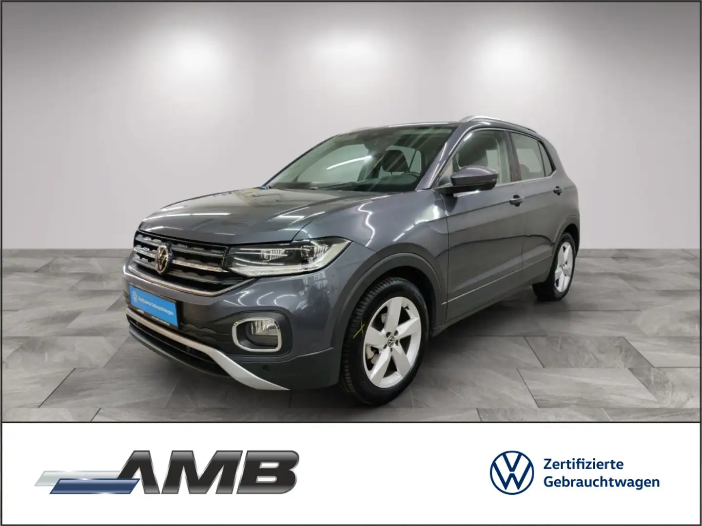 Volkswagen T-Cross Style 1.0 TSI LED/IQ.Drive/Nav/Climatron Grau - 1