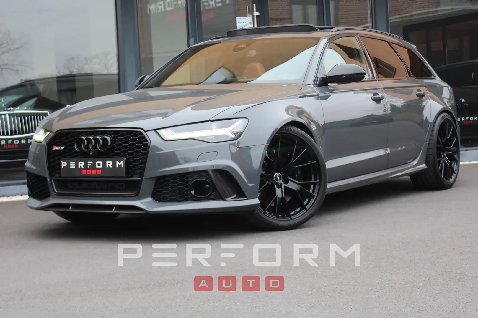 Audi RS6 *EXCLUSIVE*LICHTE VRACHT*MILTEK UITLAAT*FULL FULL* Grau - 1