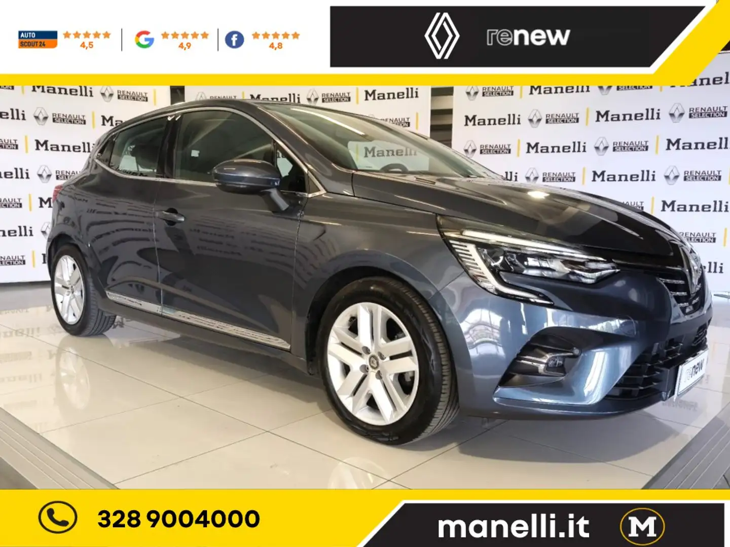 Renault Clio Intens 1.6 E-Tech hybrid 140cv auto rif.GE481 Grigio - 1