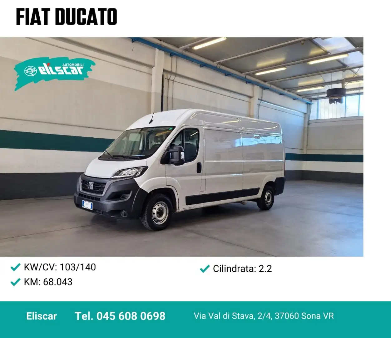 Fiat Ducato 35 2.2 Mjt 140CV PLM-TM Furgone Blanc - 1