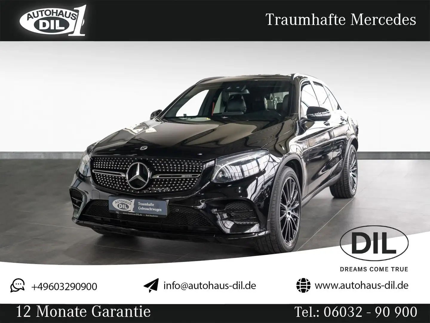 Mercedes-Benz GLC 43 AMG 4M 9G-Tronic *MEMORY*RFK*AHK*NIGHT* Noir - 1