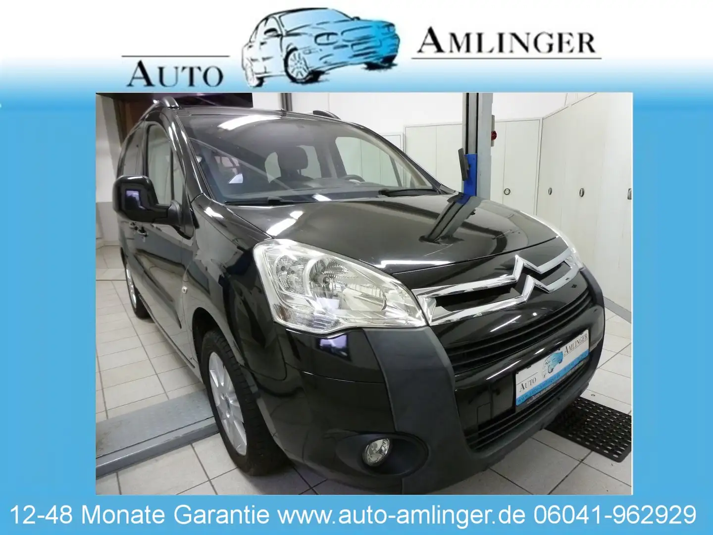 Citroen Berlingo Multispace2.Hand Scheckheft 24 Mo.Gara. Schwarz - 1