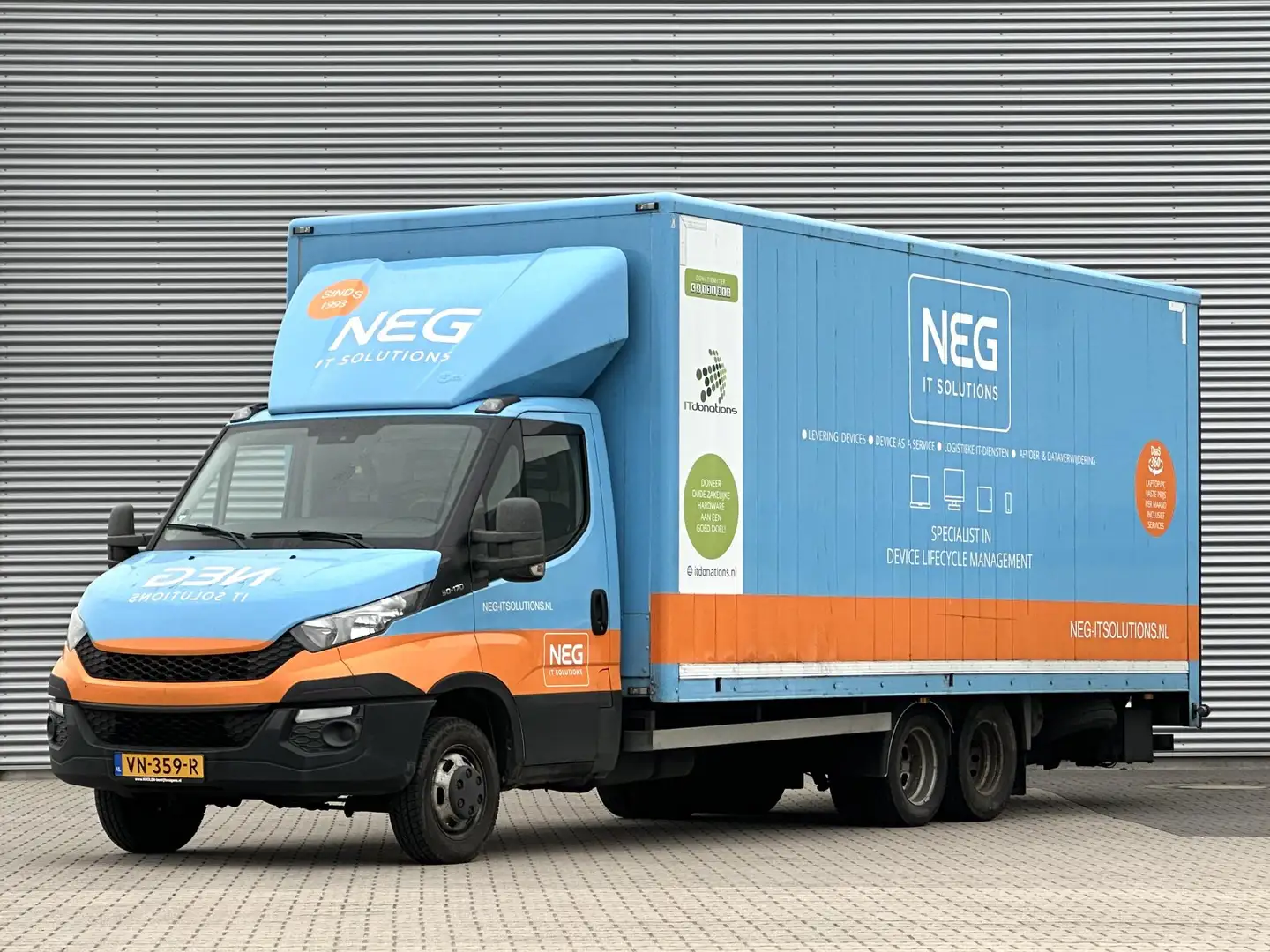 Iveco Daily 50C17 3.0 435 BE COMBI Oplegger met Laadklep Wit - 1