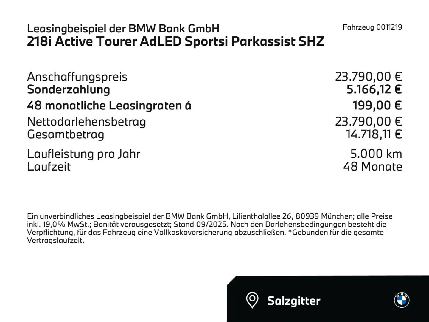 BMW 218 i Active Tourer AdLED Sportsi Parkassist SHZ Noir - 2