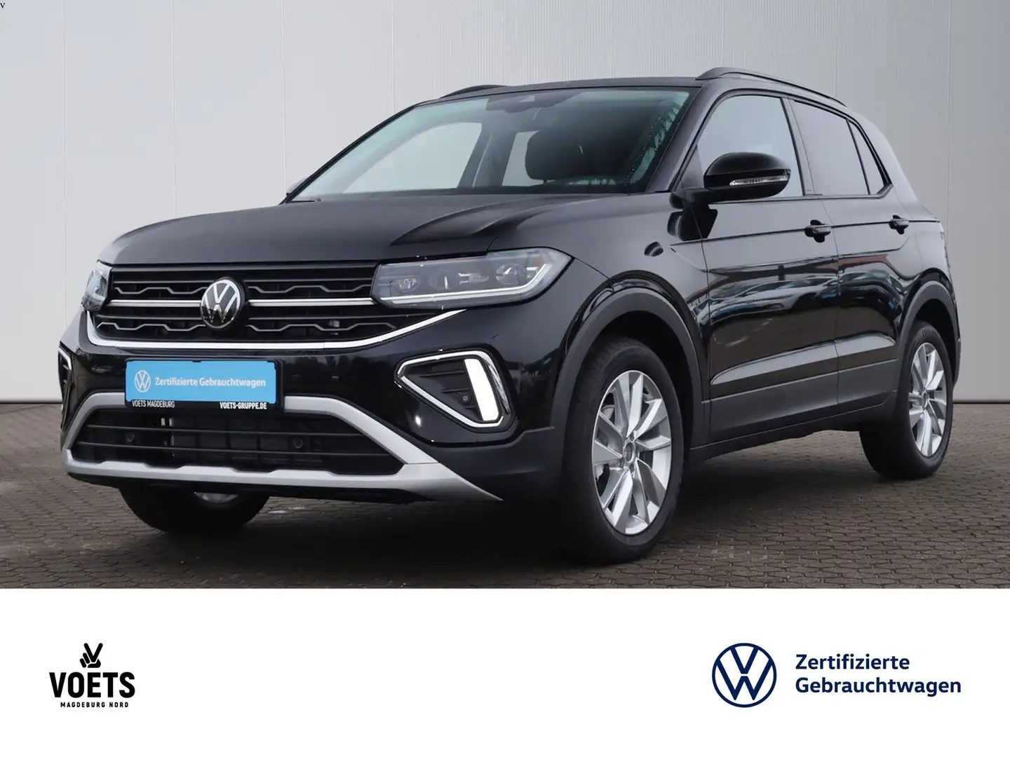 Volkswagen T-Cross 1.5TSI LIFE LED+Navi+Sitzhzg.+PDC Zwart - 1