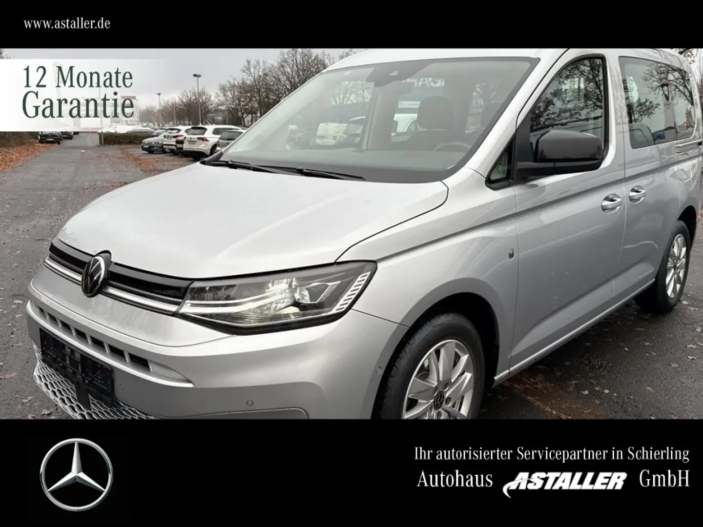 Volkswagen Caddy 2.0 TDI Life DAB+LED+KAM+Navi+PTS+Winterp Silber - 1