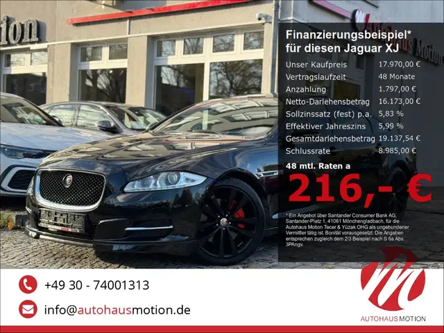 Jaguar XJ Premium Luxury Lang 3.0 S V6 Pano Kamera Navi Memo