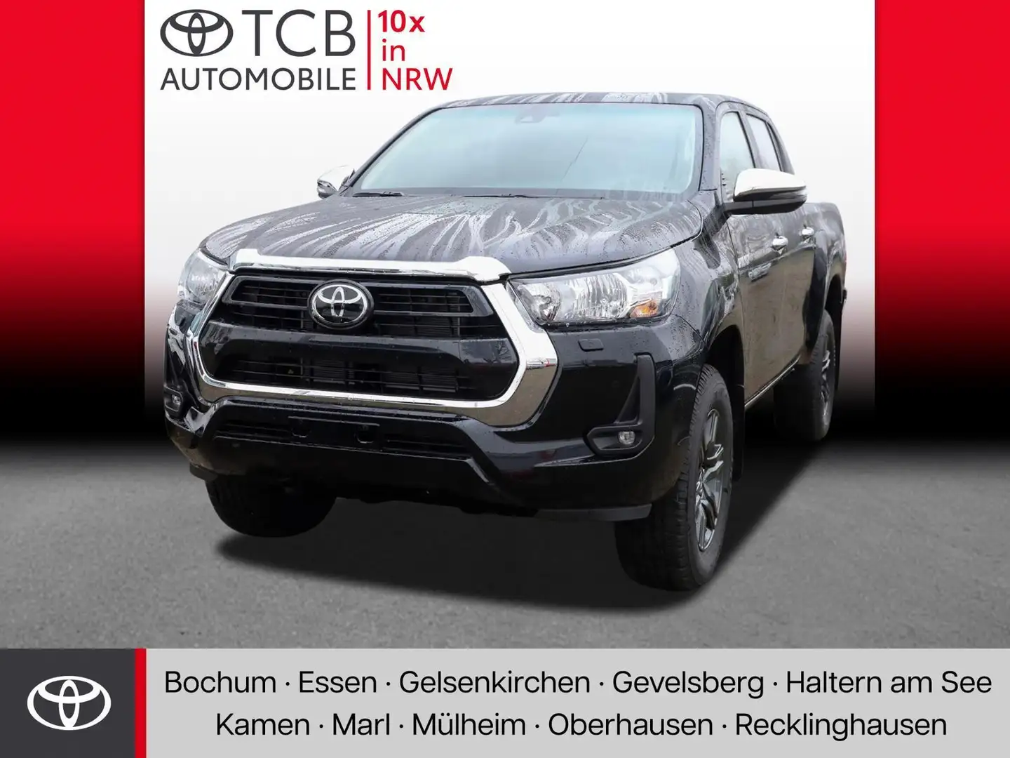 Toyota Hilux 2.4 D-4D Double Cab Comfort 4x4 SHZ PDC BT ALU Noir - 1