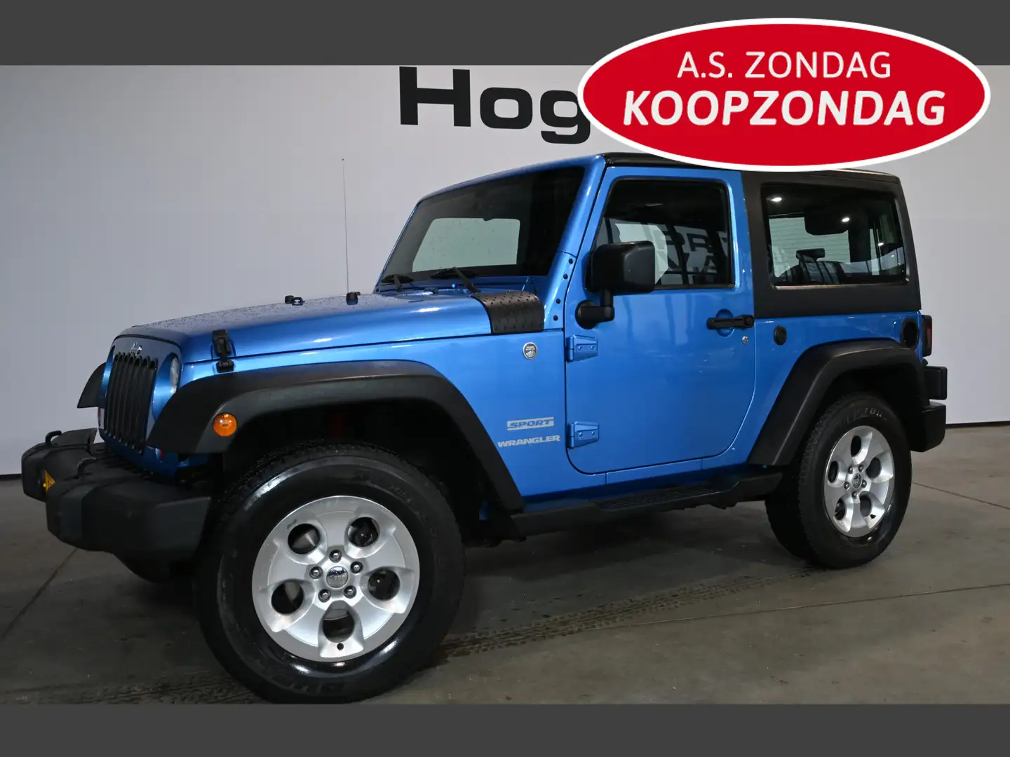 Jeep Wrangler 3.8 Sport 4x4 Automaat LPG Airco Leder Rijklaaprij Albastru - 1