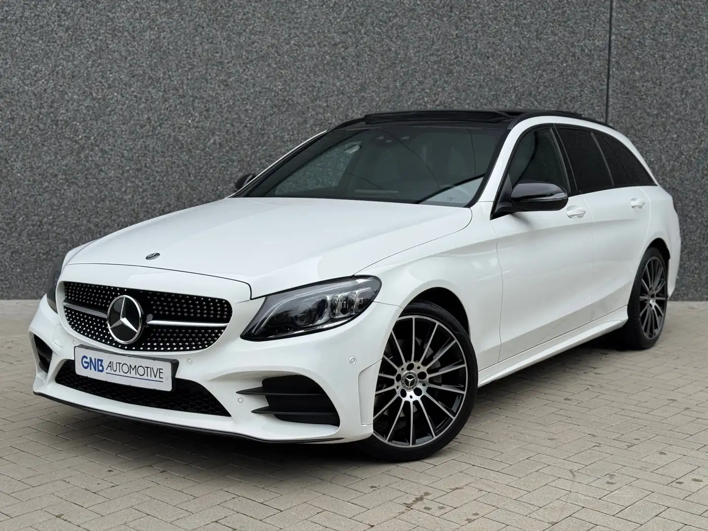 Mercedes-Benz C 200 C200 AMG 4matic Night | Panoramadak | Dodehoekassi Wit - 1