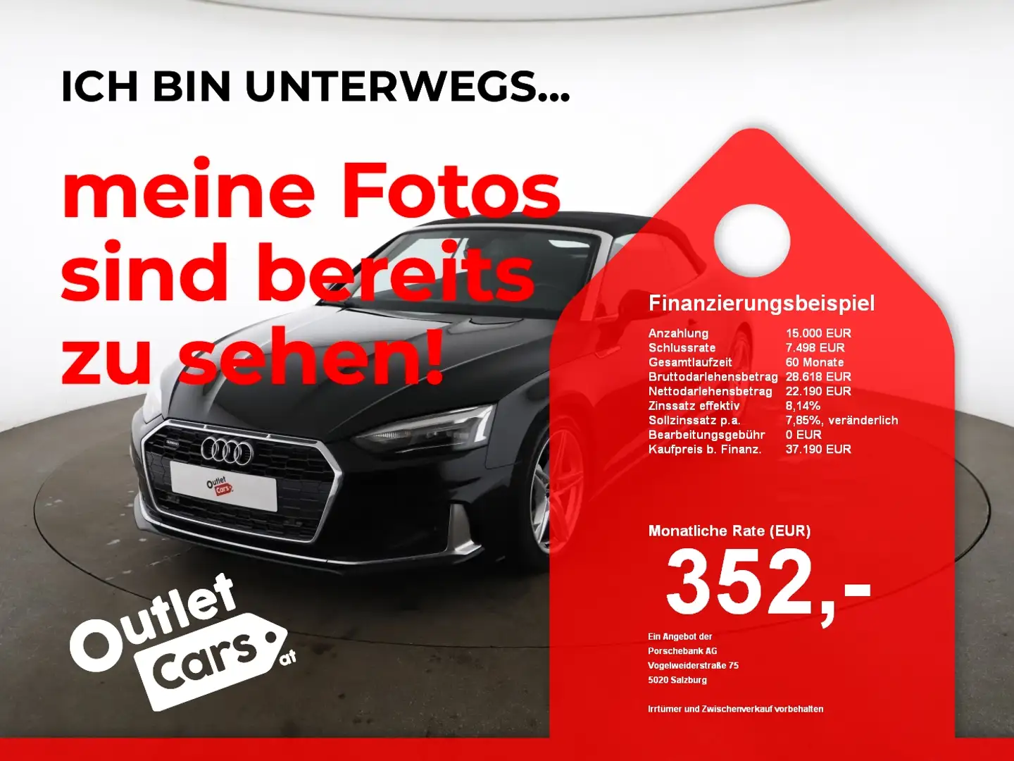 Audi A5 Cabriolet 40 TFSI quattro advanced LED+LEDER Schwarz - 1