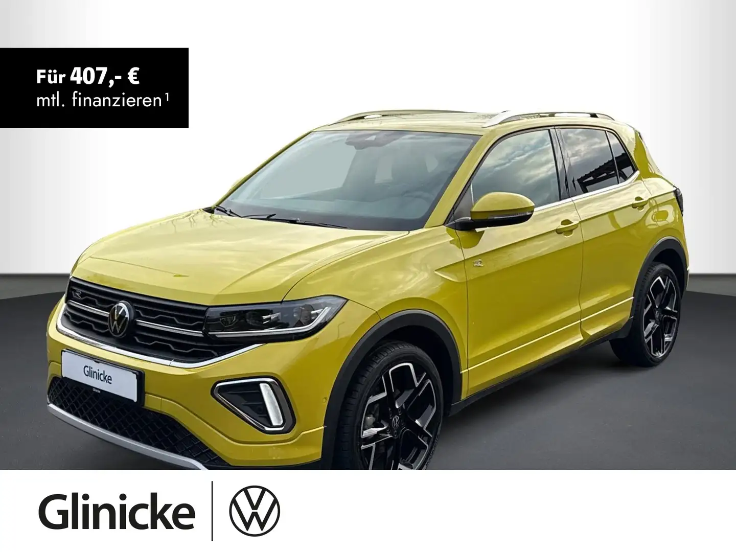 Volkswagen T-Cross R-Line 1.5 TSI DSG, AHK, RFK Gelb - 1