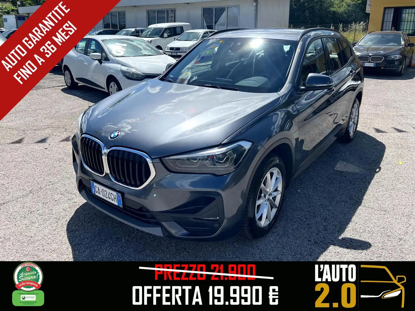 BMW X1 X1 xdrive18d Gris - 1