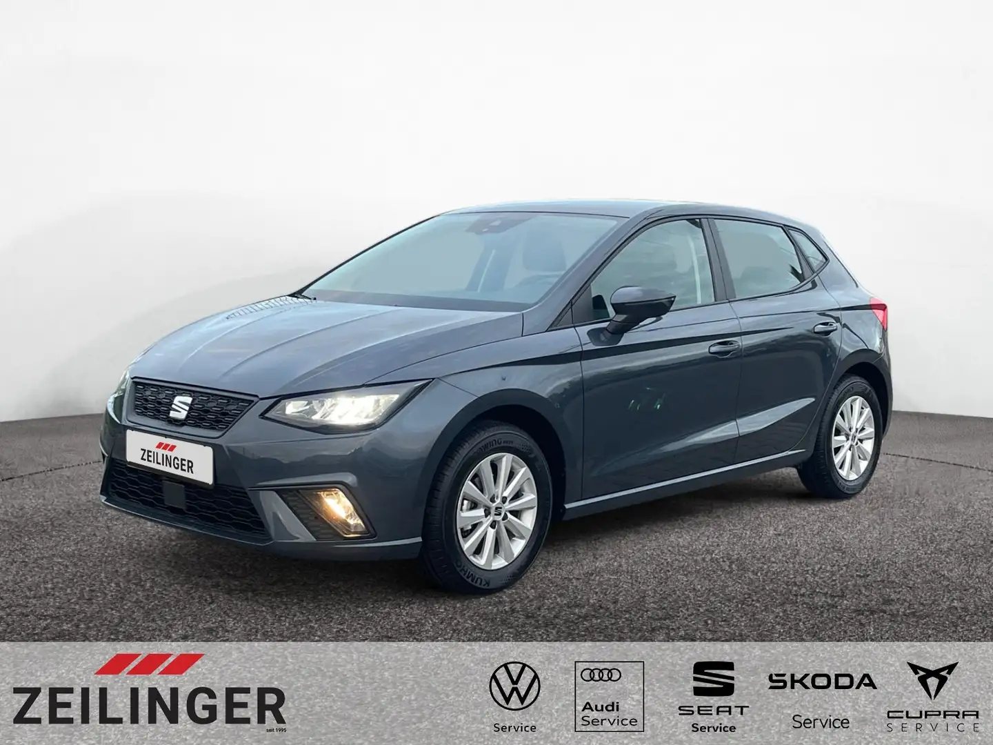 SEAT Ibiza Reference 1.0|5-J-GAR|FULL LINK|SHZ|GRA Grau - 1