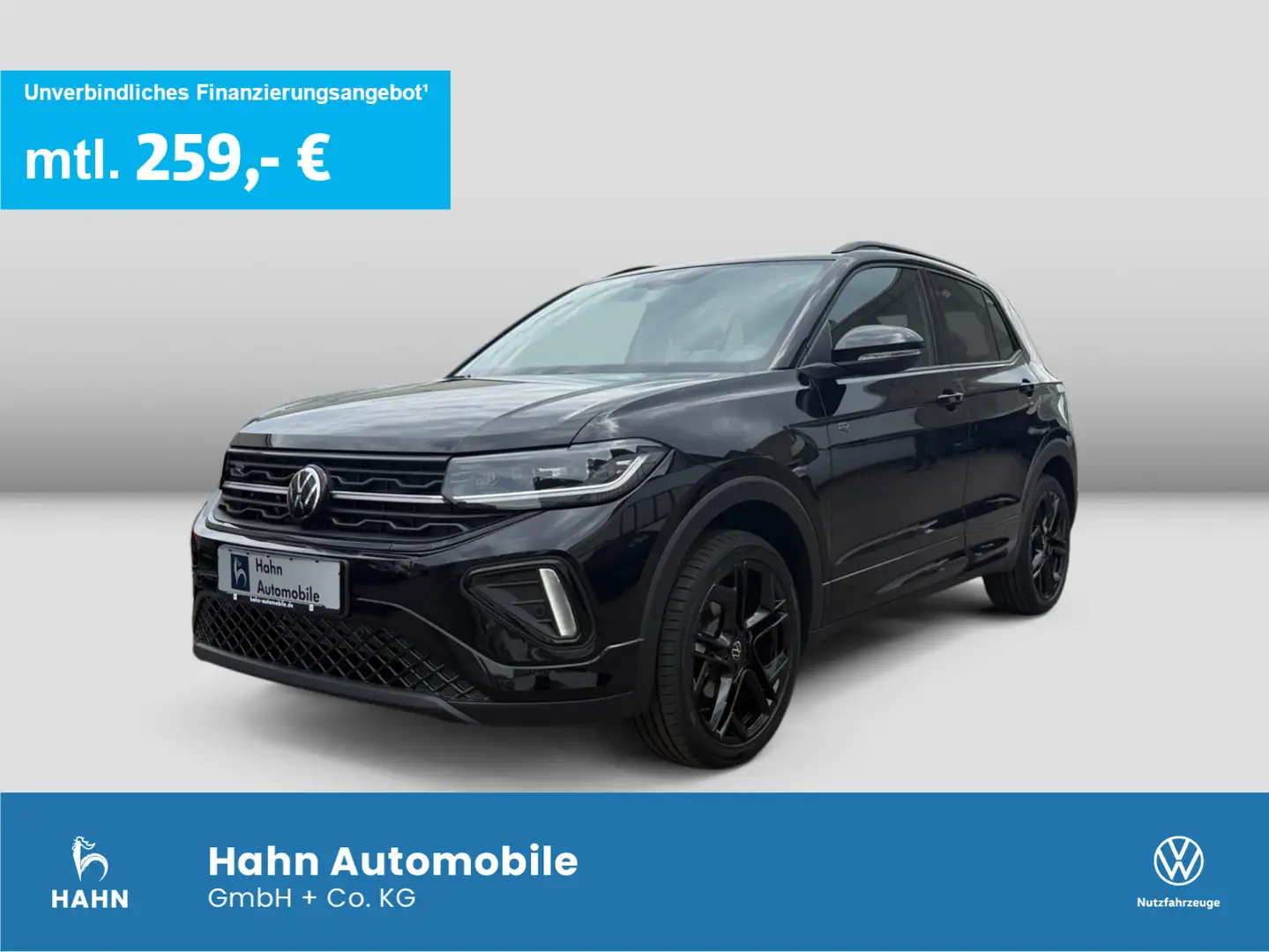 Volkswagen T-Cross R-Line 1,0TSI 85kW DSG NAVI IQ BLACK Nero - 1
