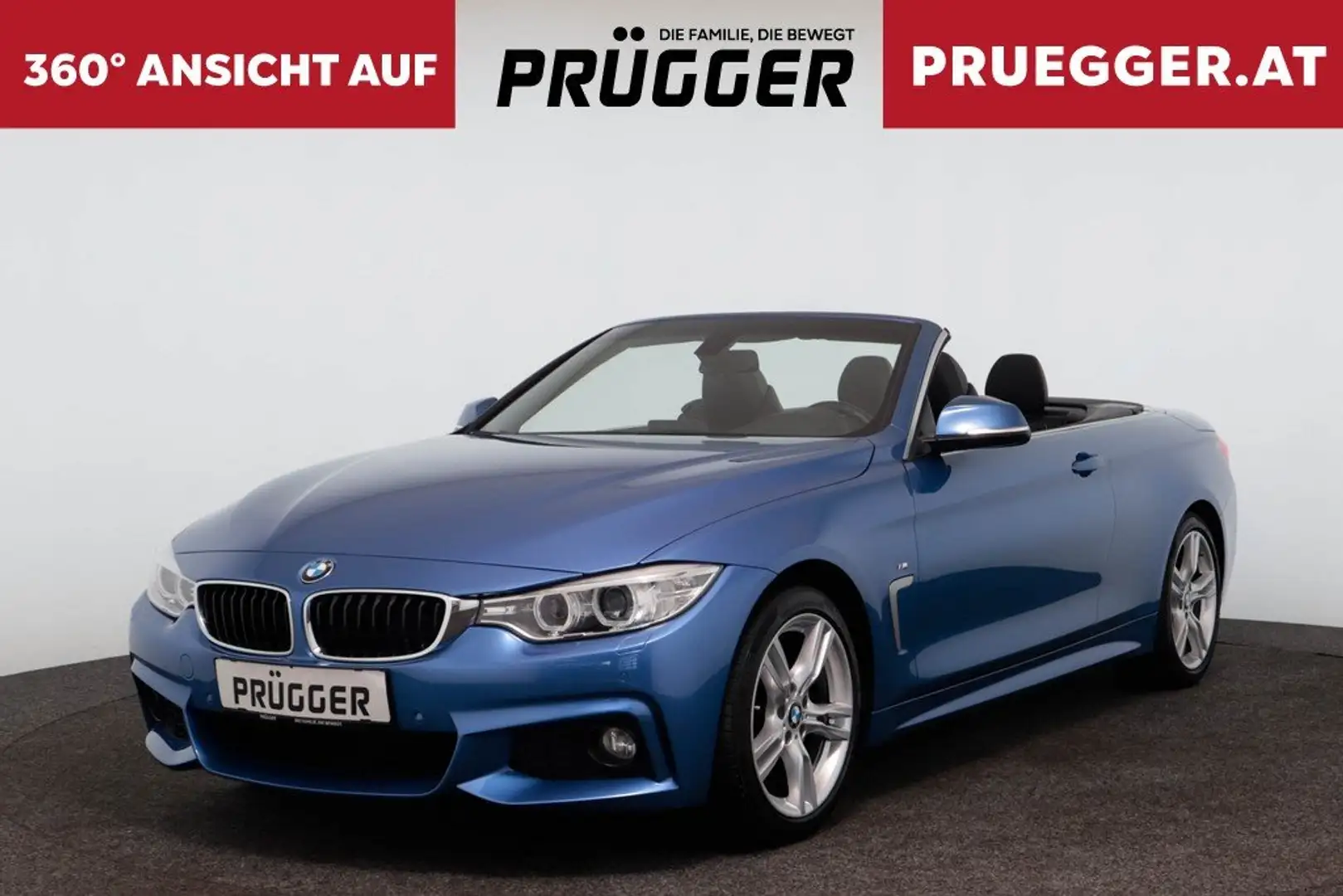 BMW 420 i Cabrio F33 M-SPORT LEDER XENON 18ZOLL Bleu - 1
