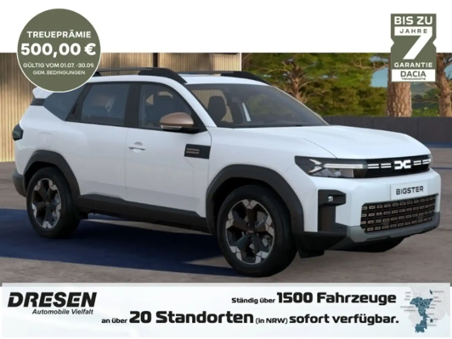 Dacia Bigster Mild-Hybrid 140 Extreme *Totwinkel Warner*360 Grad Weiß - 1