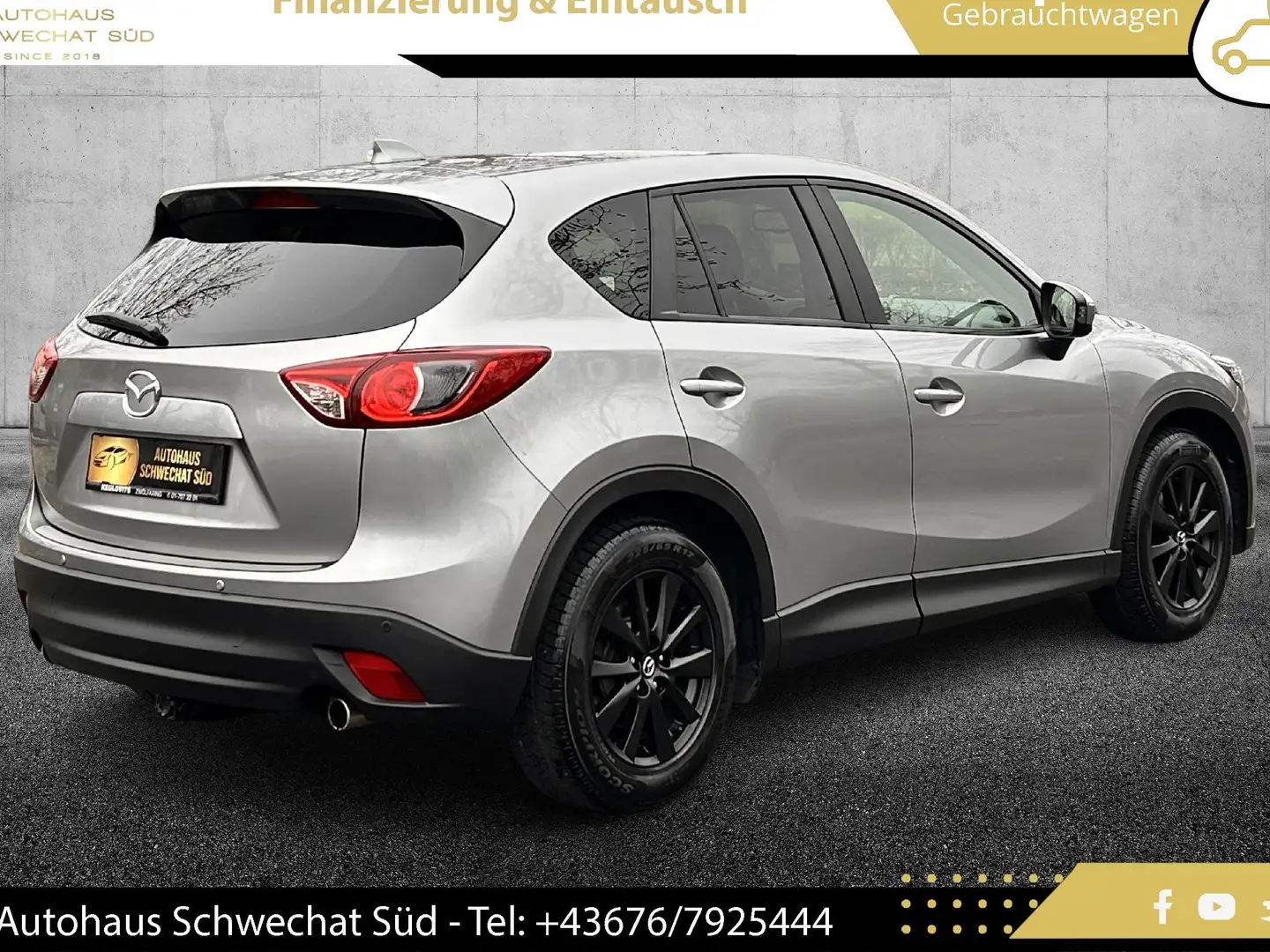 Mazda CX-5 CD150 AWD Attraction // 1.BESITZ // NAVI // ALLRAD Grau - 2