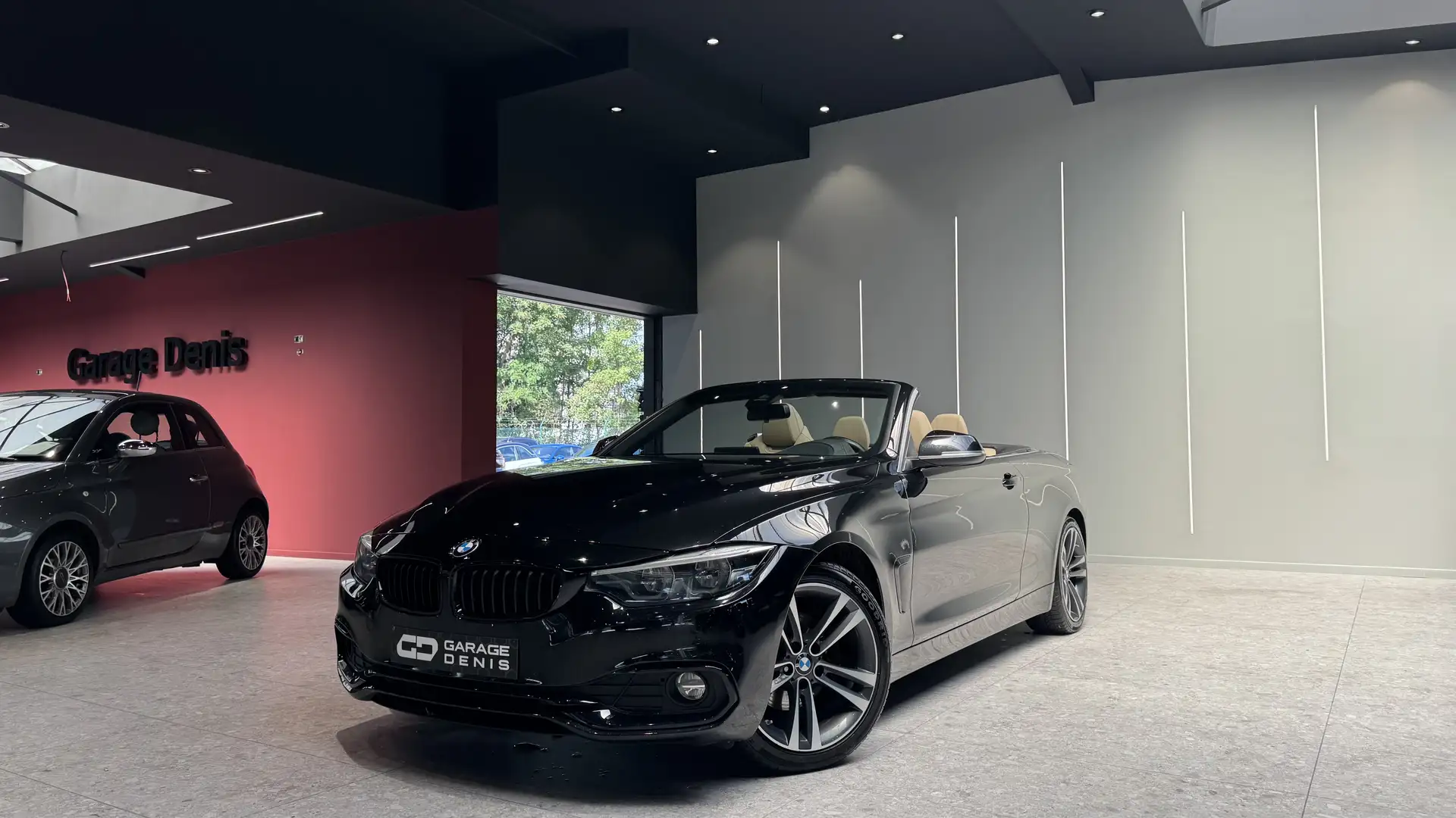 BMW 420 Cabrio 420 dAS *BOITE-AUTO*GPS+CAMERA*LED*CUIR* Zwart - 1