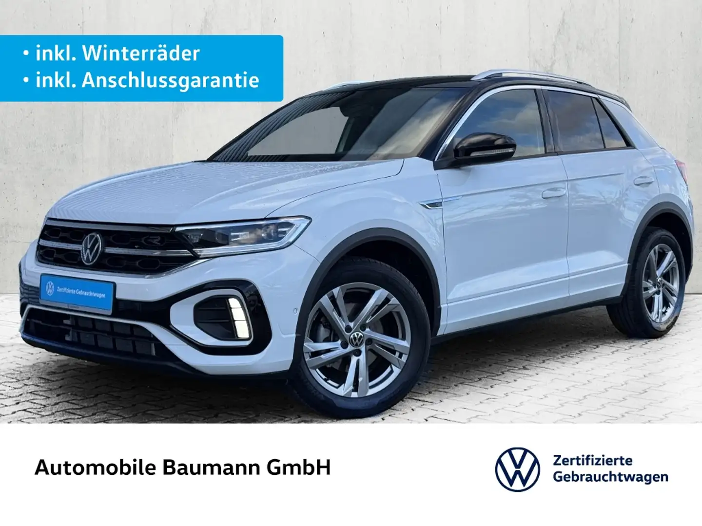 Volkswagen T-Roc 1.5 TSI DSG  R-LINE *KEYLESS*NAVI*PANO* Weiß - 1