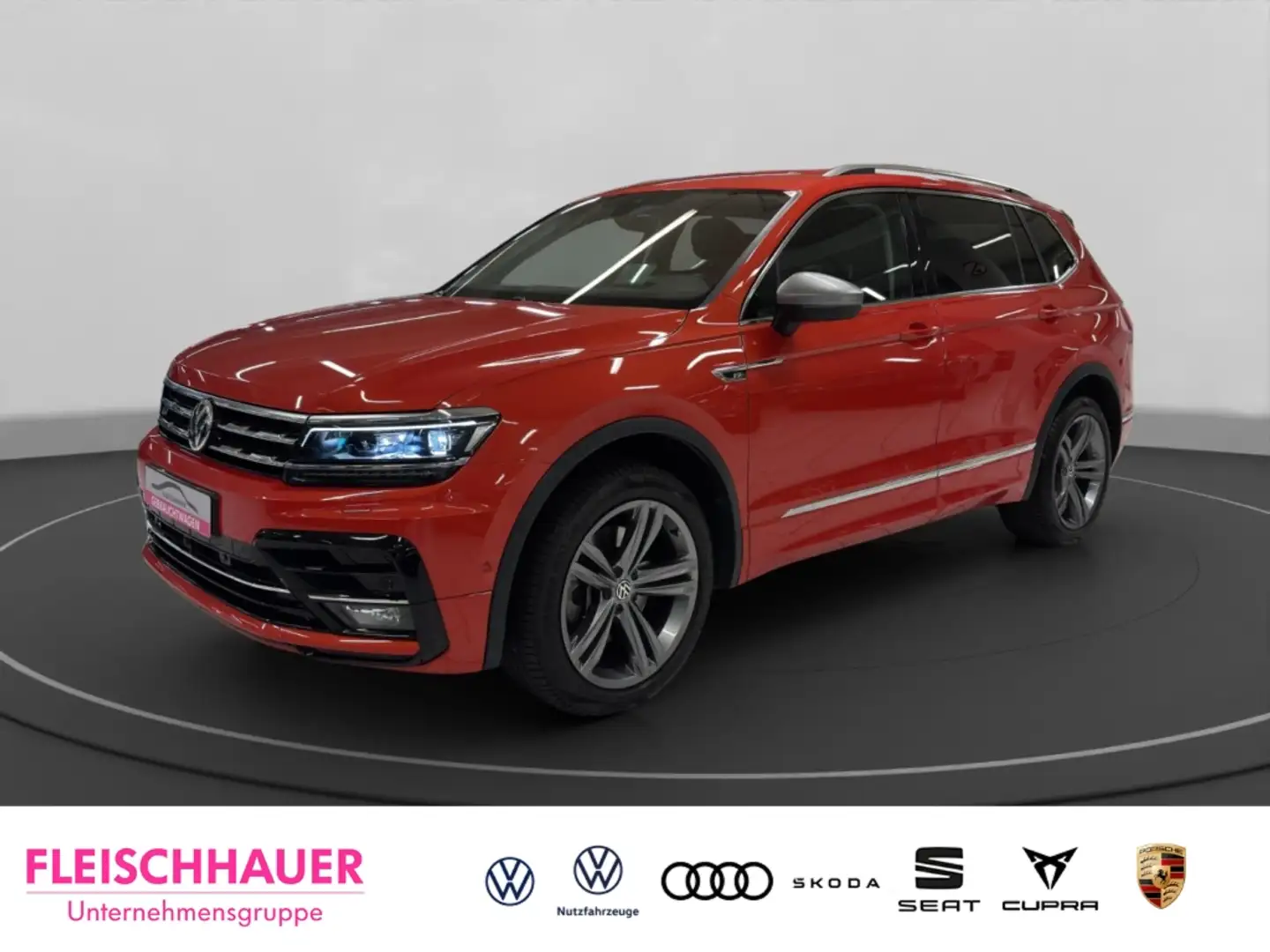 Volkswagen Tiguan Allspace 2.0 TDI 4M Highline R-Line+AHK+19''+HUD+Navi+LED Orange - 1