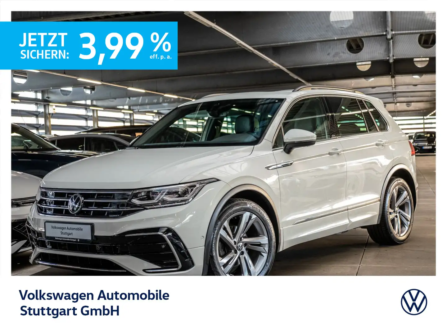 Volkswagen Tiguan R-Line 2.0 TDI DSG Navi Kamera Pano AHK Weiß - 1