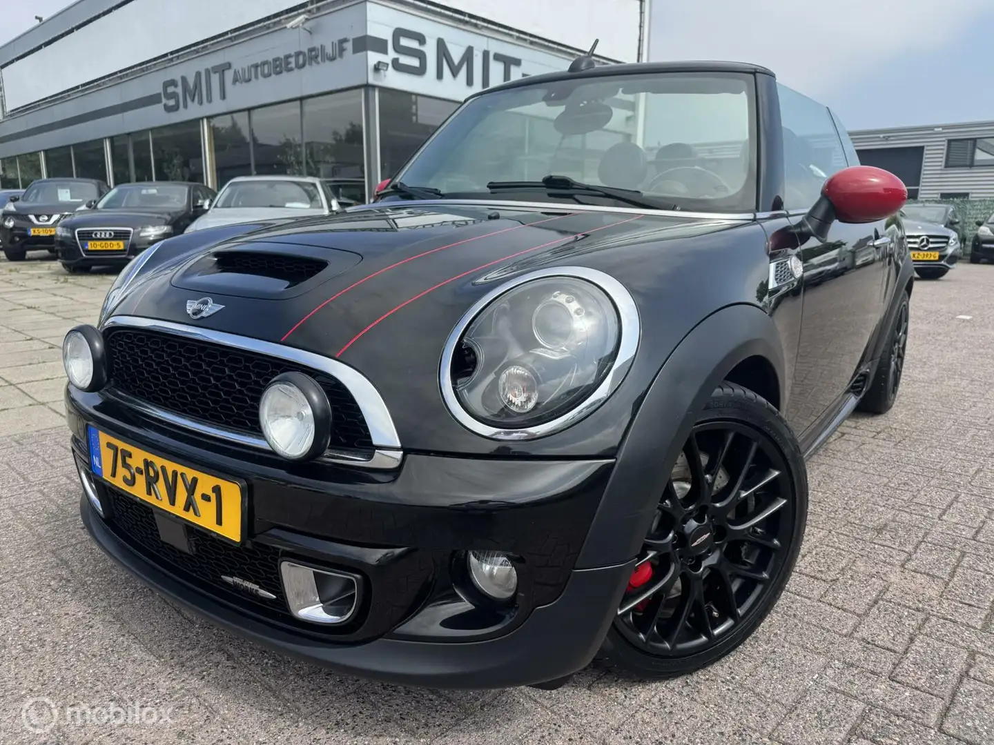 MINI Cooper S Cabrio 1.6 Chili| John Works Aut/Dealer Ond Zwart - 2
