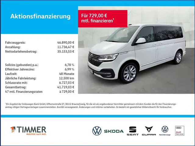 Volkswagen T6.1 Multivan 2.0 TDI DSG GENERATION SIX +AHK +STHZ +LED +ACC +