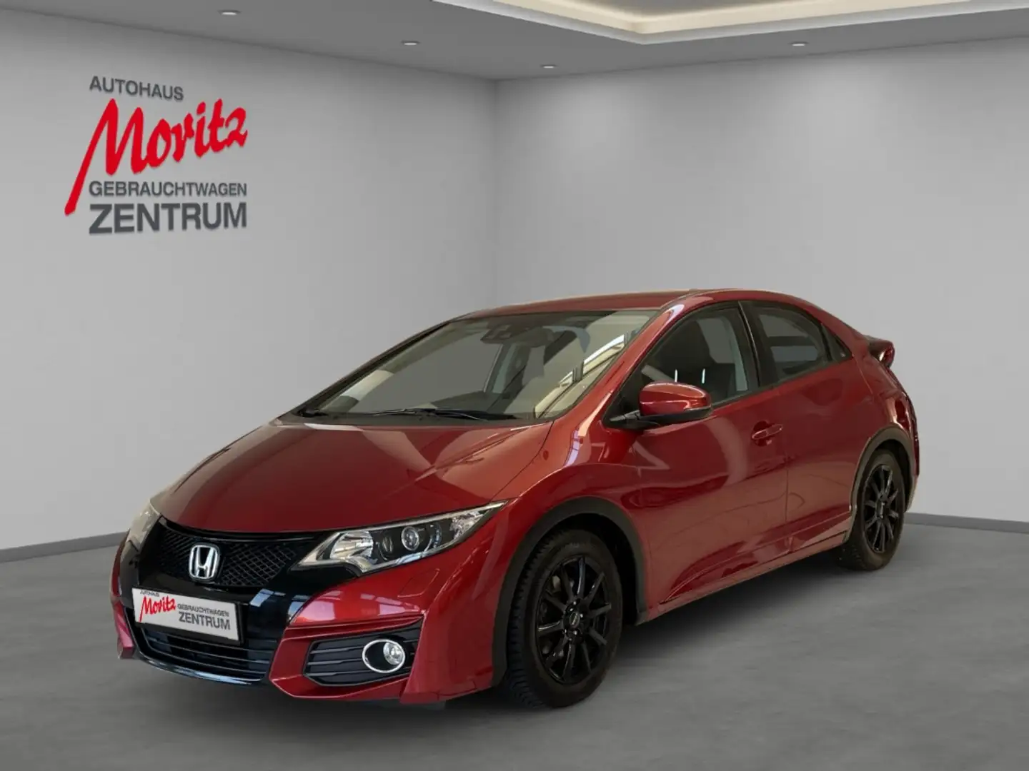 Honda Civic 1.8 Elegance *TOTWINKEL*NAVI* Rood - 1