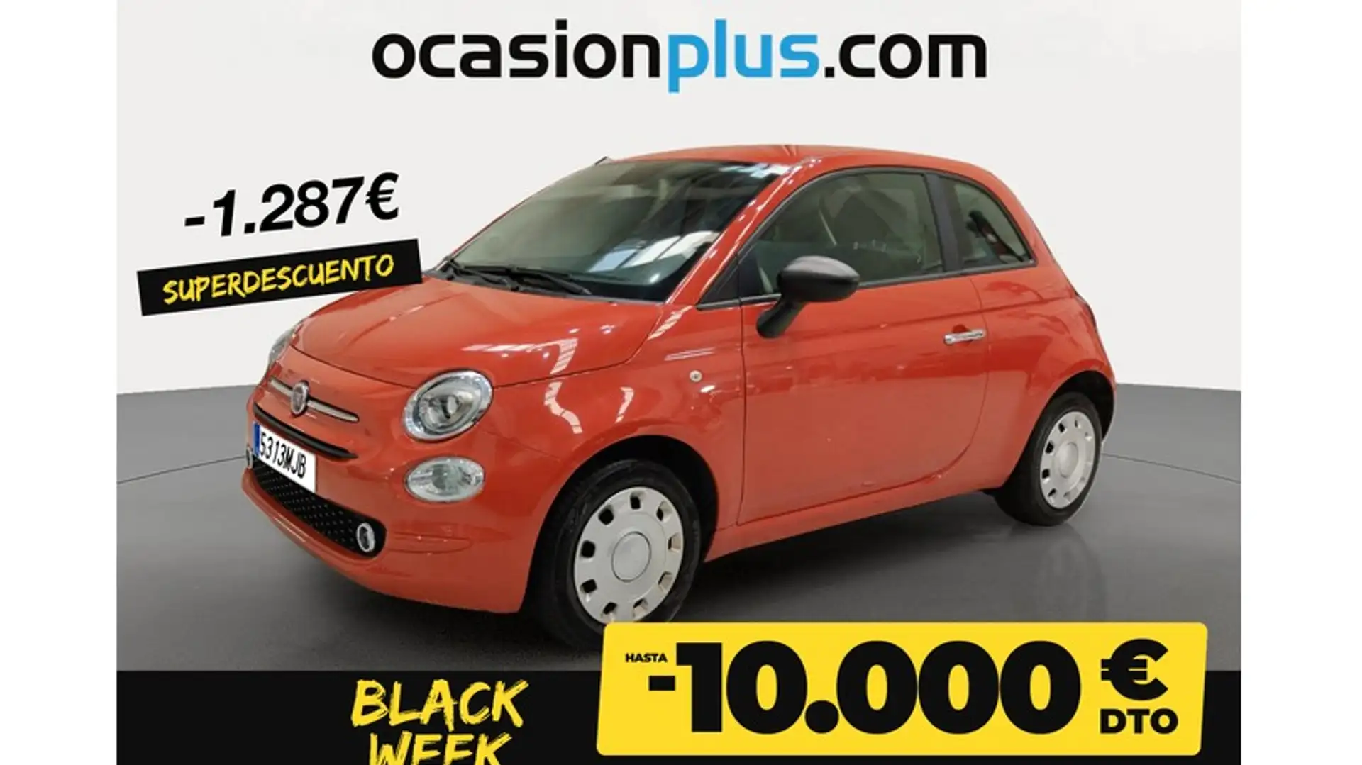 Fiat 500 1.0 Hybrid Dolcevita 52kW Naranja - 1