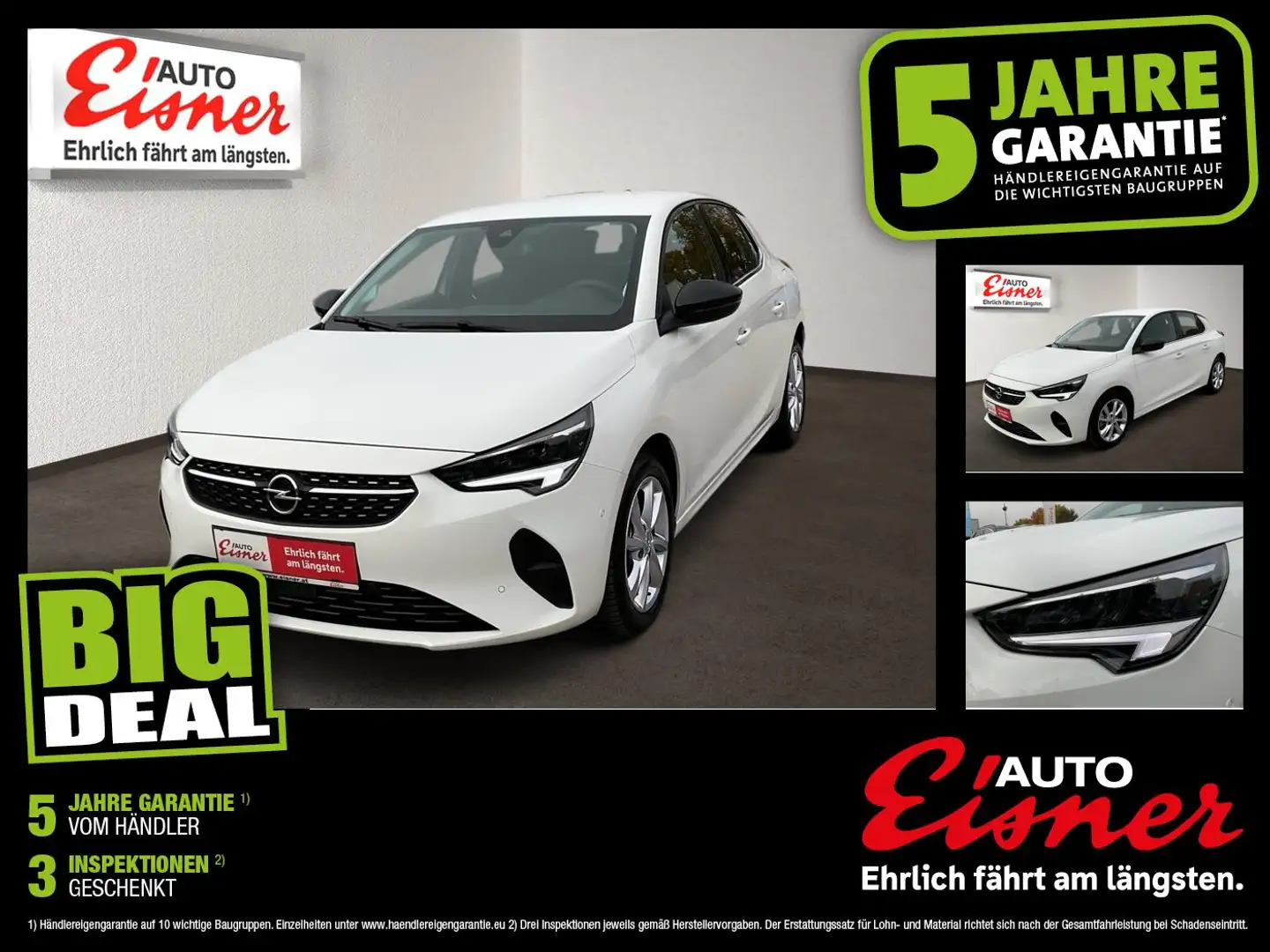 Opel Corsa 1.2 ELEGANCE DIRECT INJ Weiß - 1