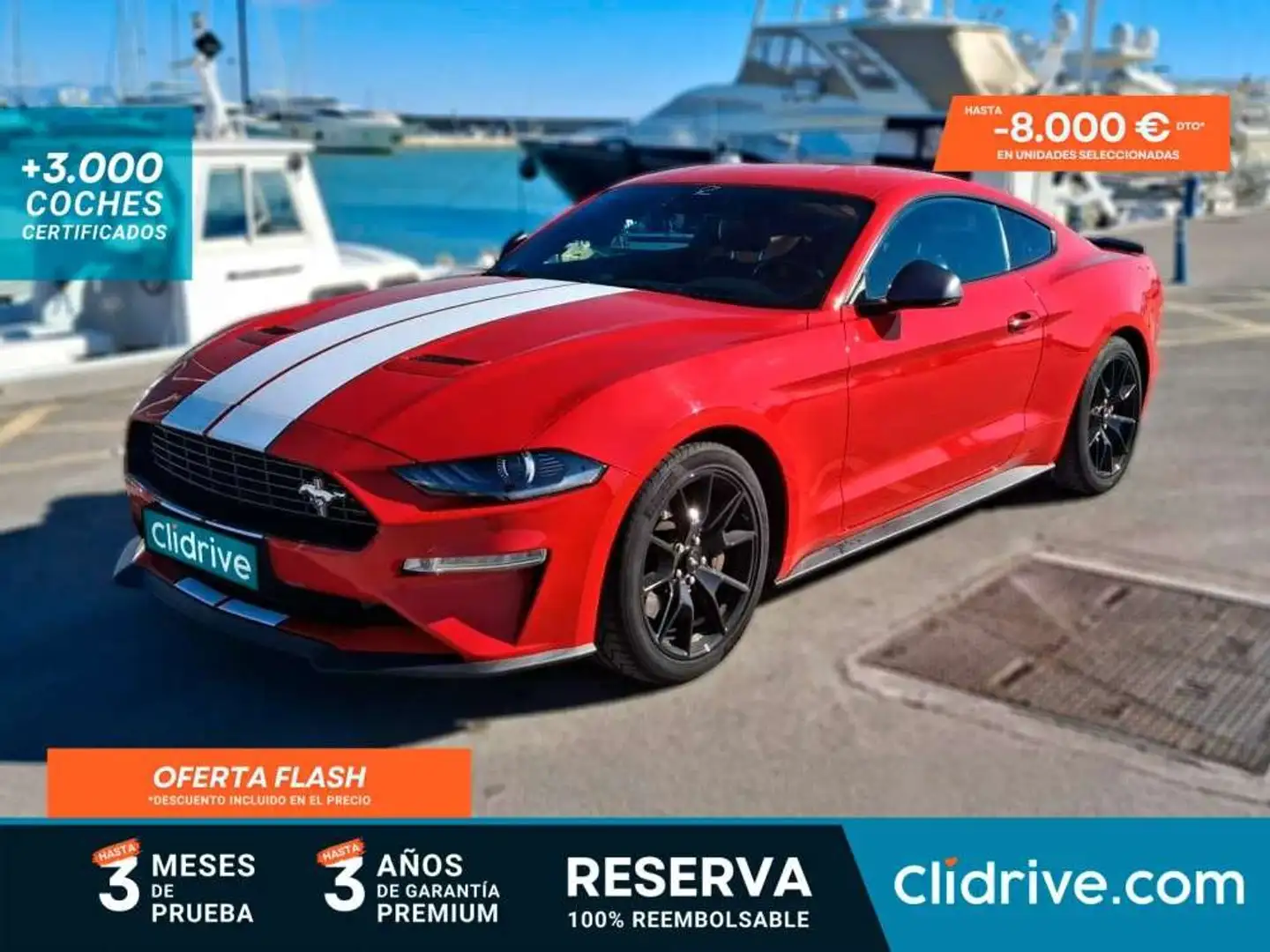 Ford Mustang Fastback 2.3 EcoBoost Rouge - 1
