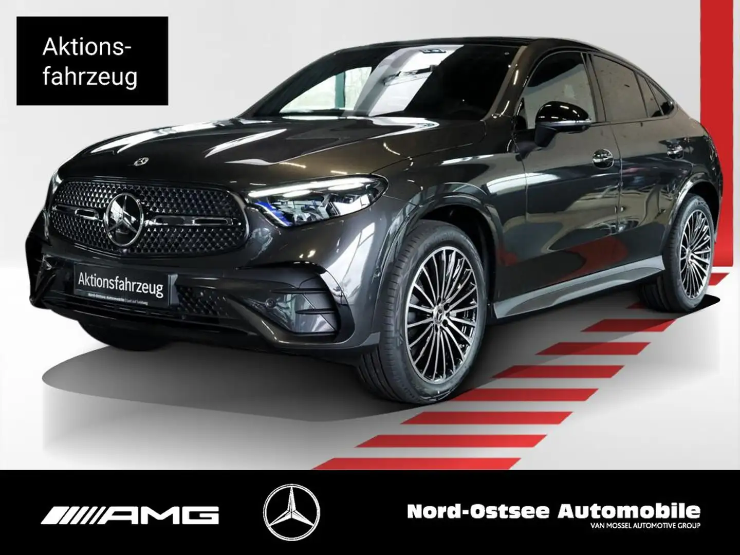 Mercedes-Benz GLC 450 d 4m Coupé AMG NIGHT PANO SHZ AHK 20-ZO Grau - 1