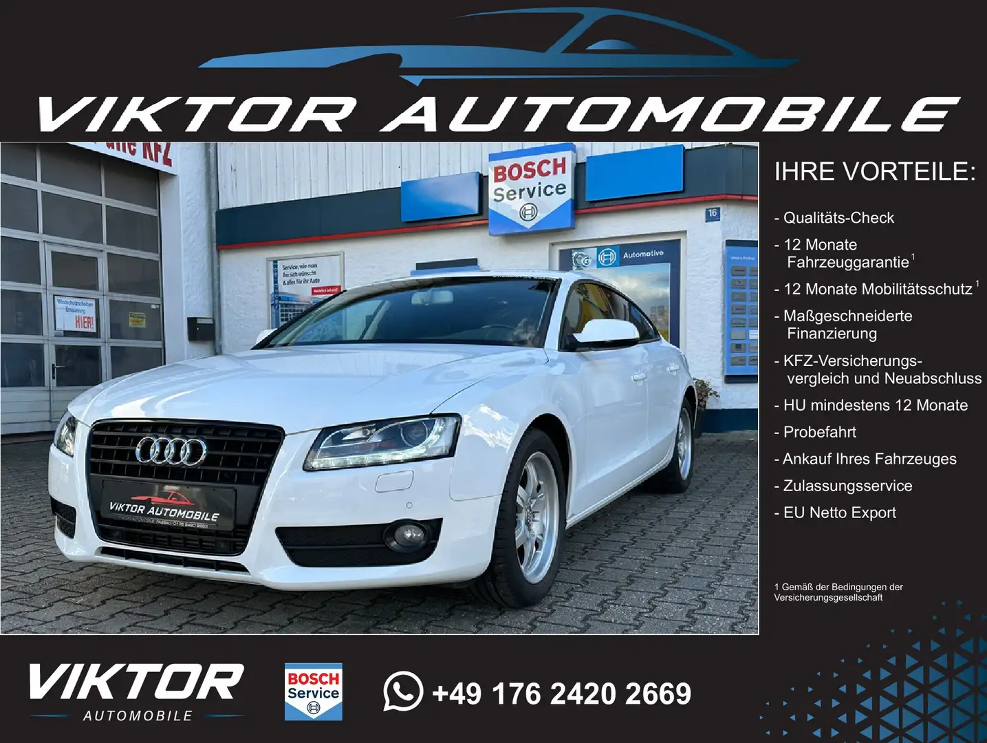 Audi A5 2.0 TFSI XENON SCHALTGETRIEBE ORIGINAL 67251 KM Weiß - 1