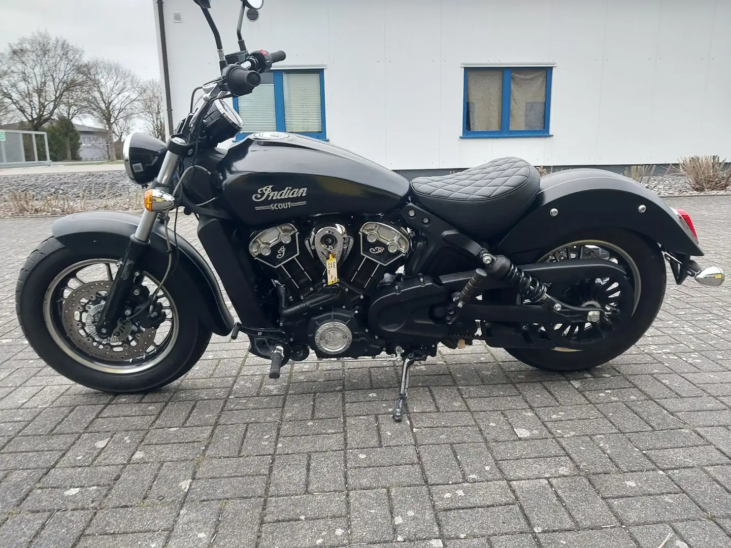Indian Scout Penzel Auspuff-Anlage (Autom. Verstellun Negro - 2