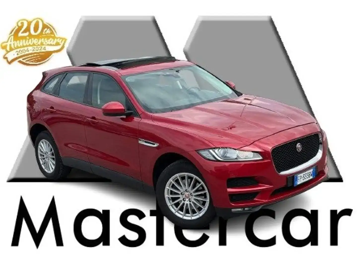 Jaguar F-Pace 2.0d i4 Pure 163cv my18 Tetto Pano - FP333BW Rosso - 1