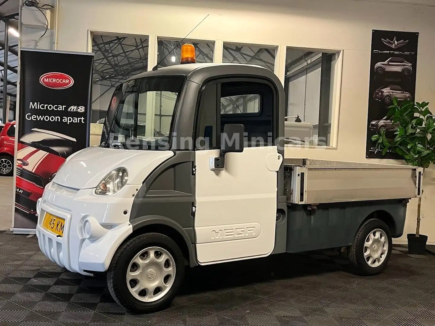 Aixam Mega Truck Pritsche Mopedauto Microcar 45 KM Blanco - 1