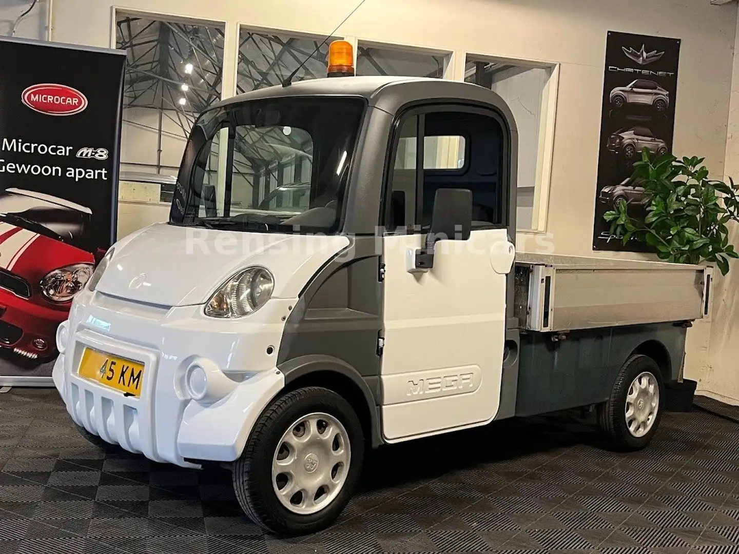 Aixam Mega Truck Pritsche Mopedauto Microcar 45 KM Blanco - 2