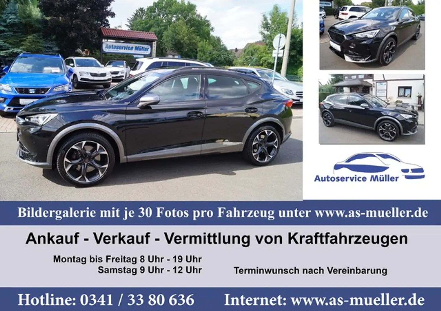CUPRA Formentor 180kw 3Z Klima-LED-FullLink-LED-WR-360 Zwart - 1