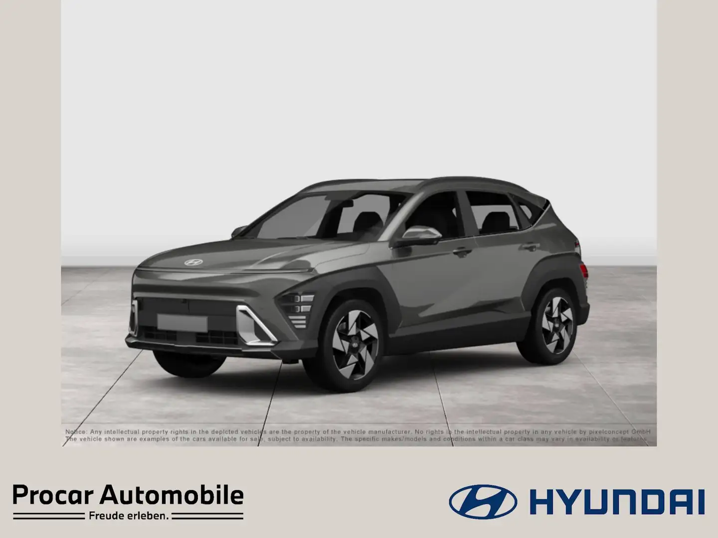 Hyundai KONA SX2 1.6 T-GDI Trend / 360° / NAVI / LED / Einparkh Gris - 1