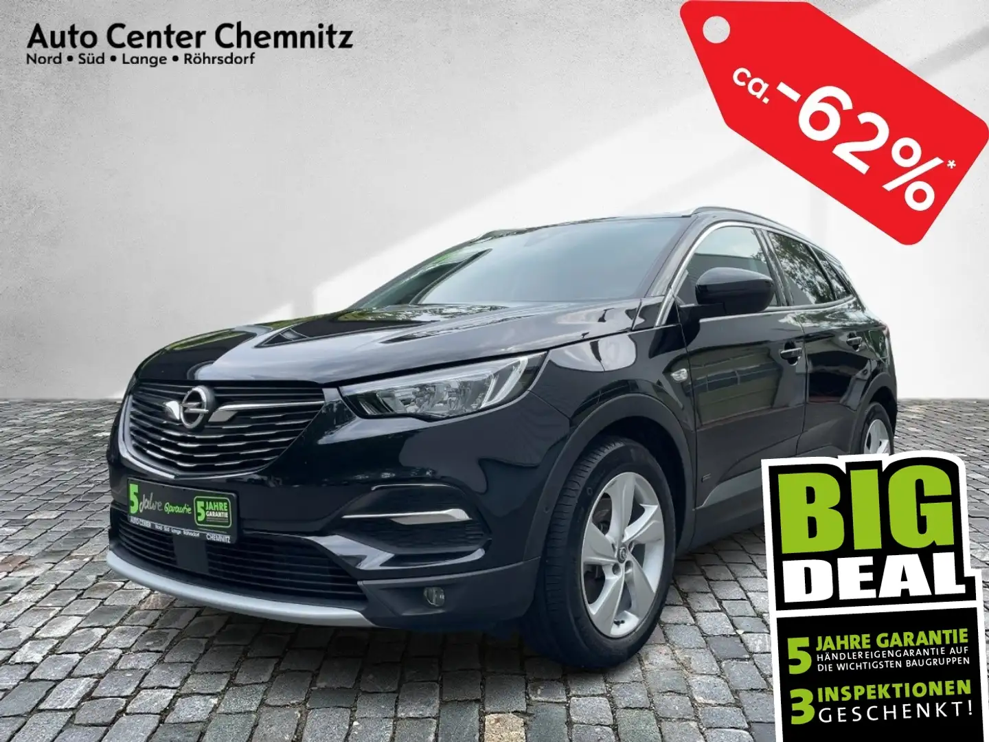 Opel Grandland AT8 Hybrid Elegance 4x4 LED/Navi/Ergo Noir - 1