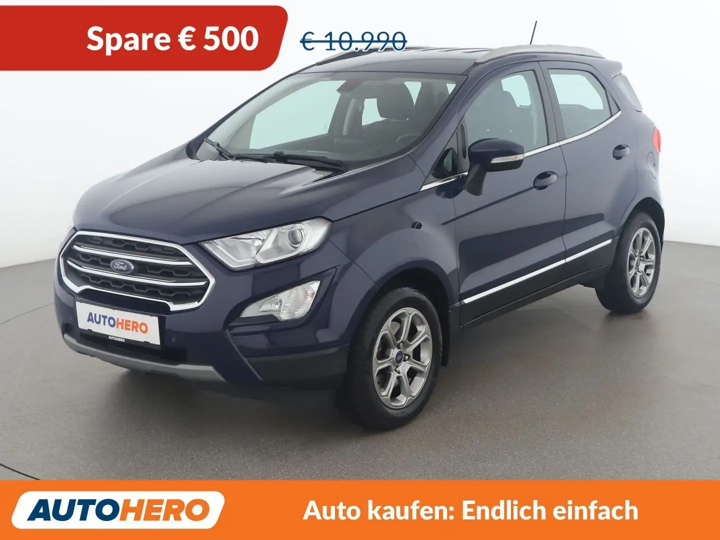 Ford EcoSport 1.0 EcoBoost Titanium Blau - 1