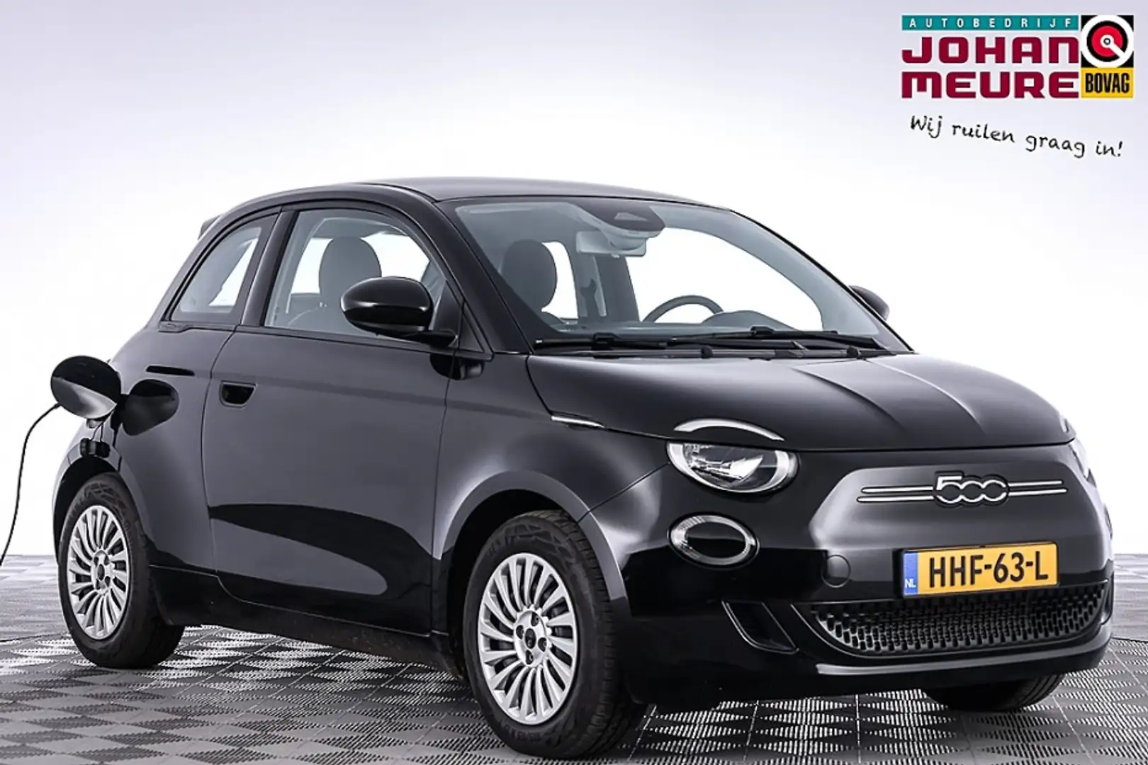 Fiat 500e Action 24 kWh | AIRCO Schwarz - 1