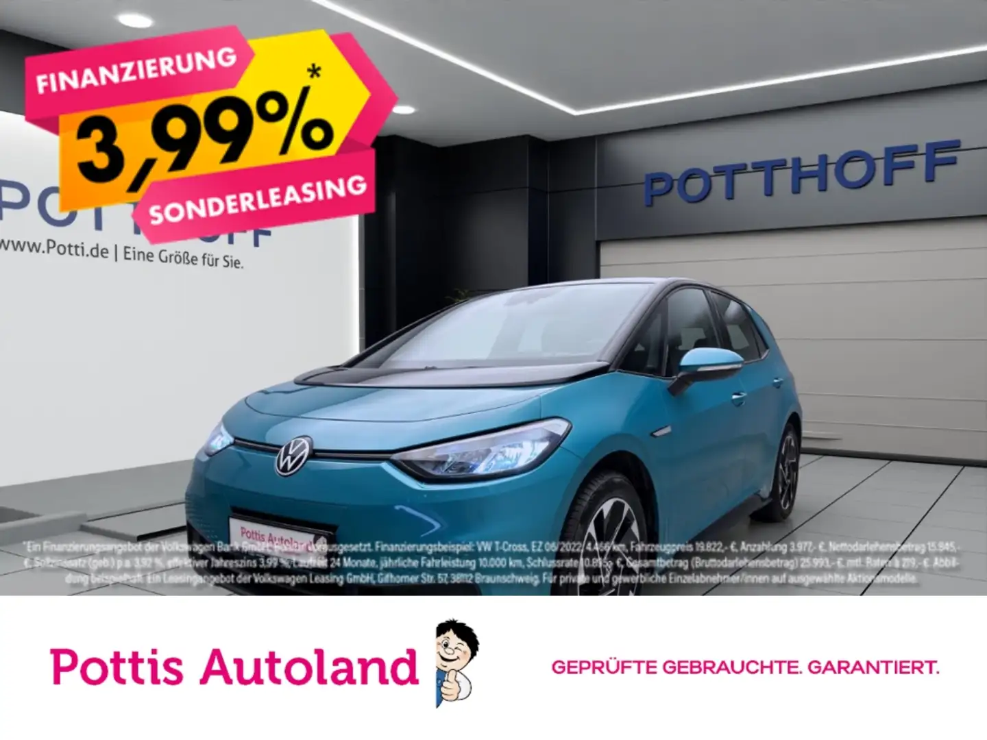 Volkswagen ID.3 PURE PERFORMANCE NAVI ACC SITZHZG PDC Blau - 1