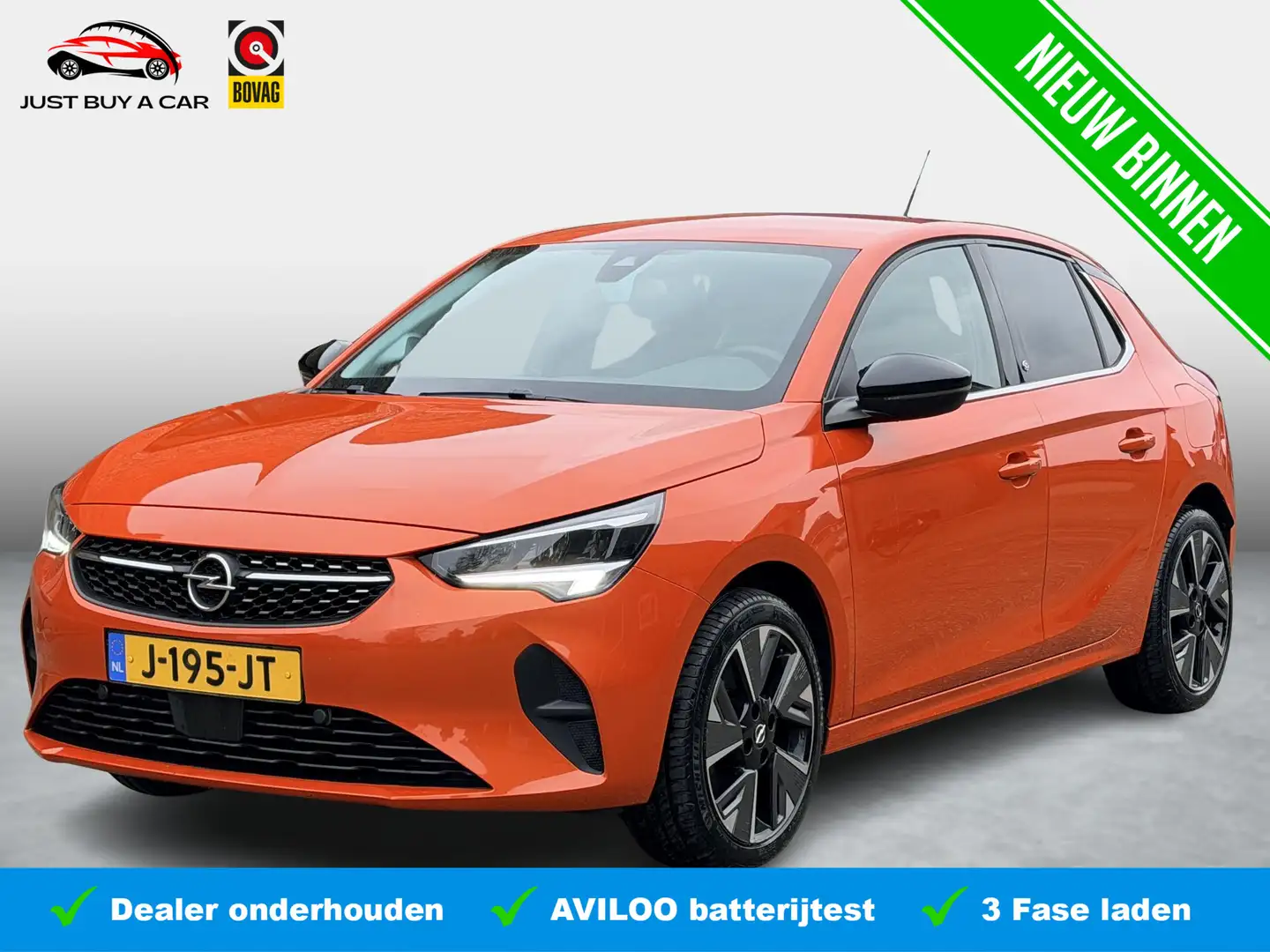 Opel Corsa-e Elegance 50 kWh SoH 95% / 3 Fase / 1e Eigenaar / A Arancione - 1
