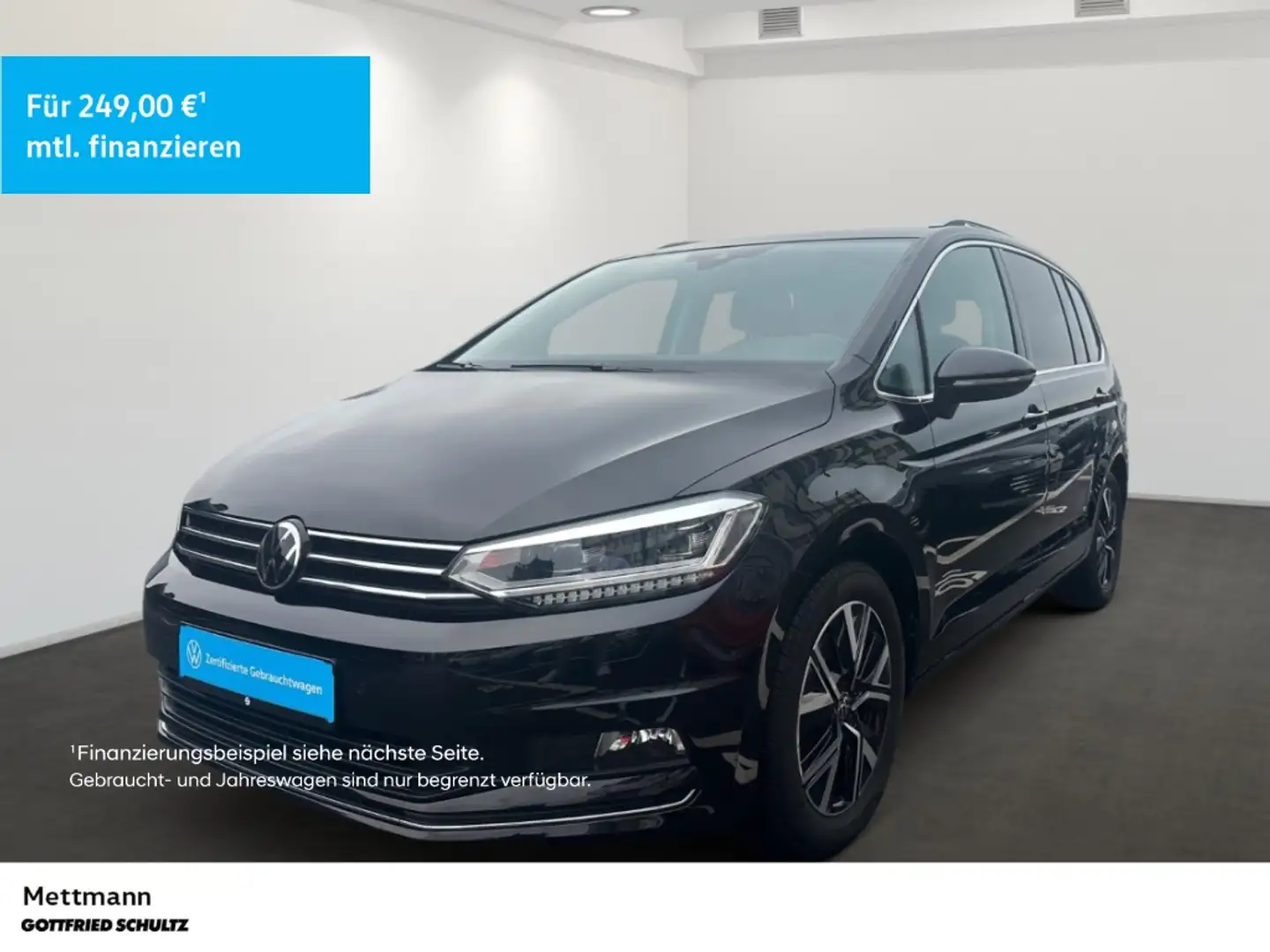 Volkswagen Touran 2.0 TDI Highline DSG LED Navi ACC PDC Alu SHZ Schwarz - 1