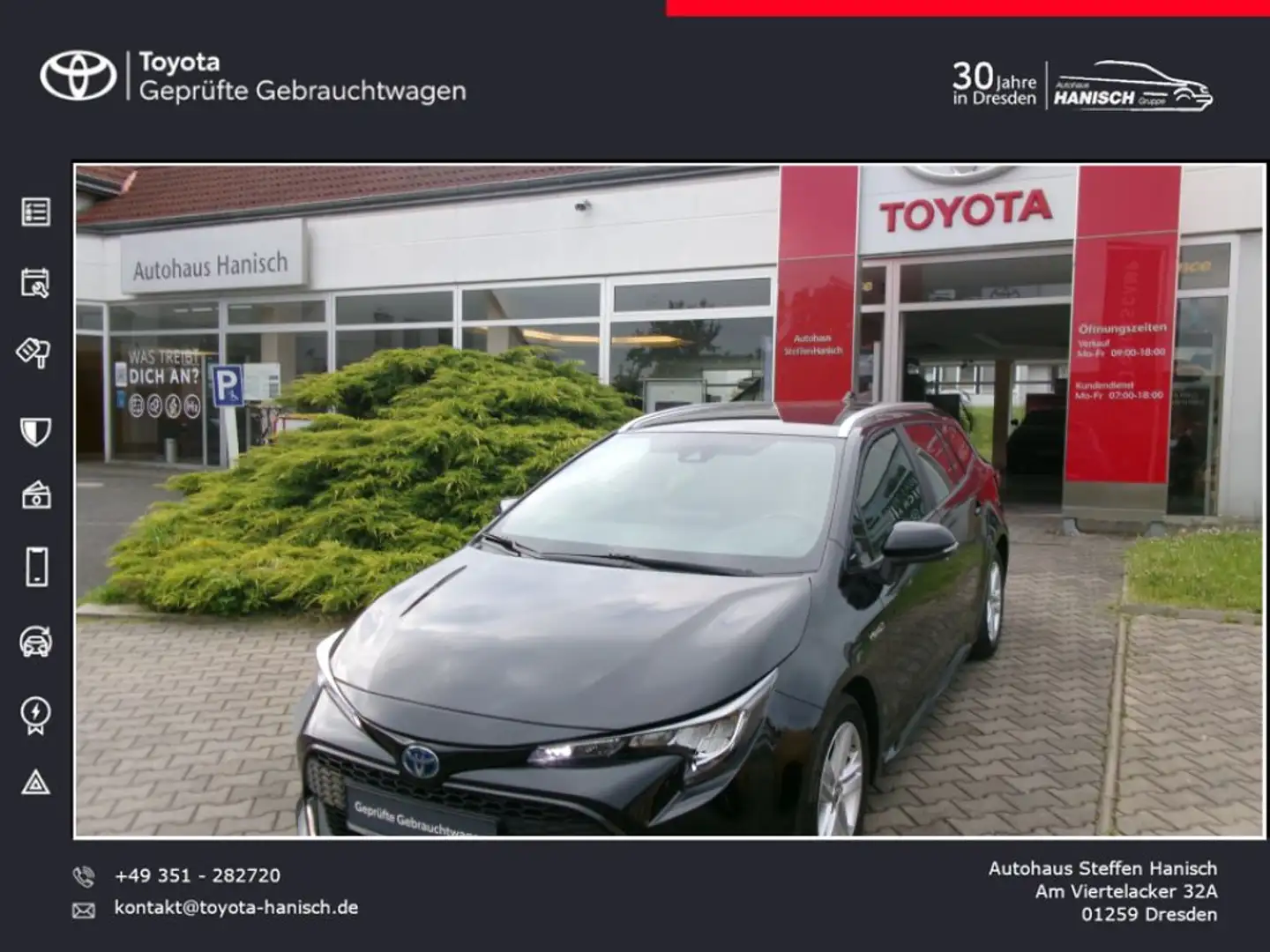 Toyota Corolla 1.8 Hybrid Touring Sports Comfort Zwart - 1
