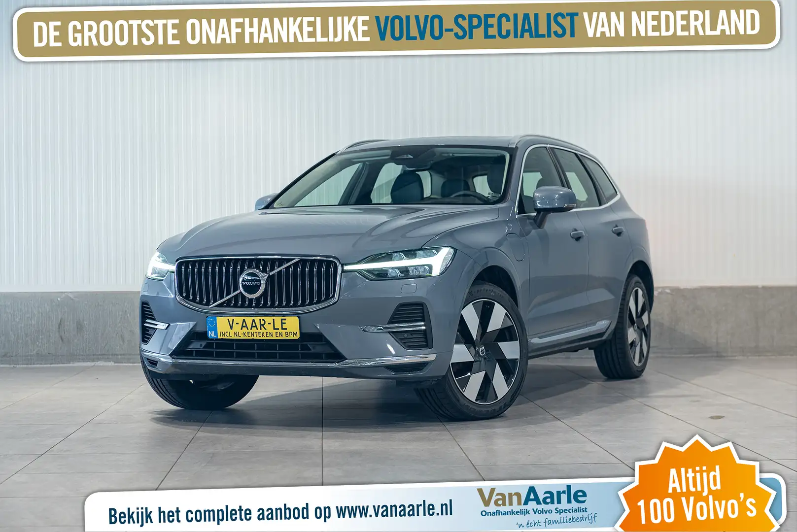 Volvo XC60 T8 Aut. Long Range Ultimate Bright ACC Leder 455pk Grau - 1
