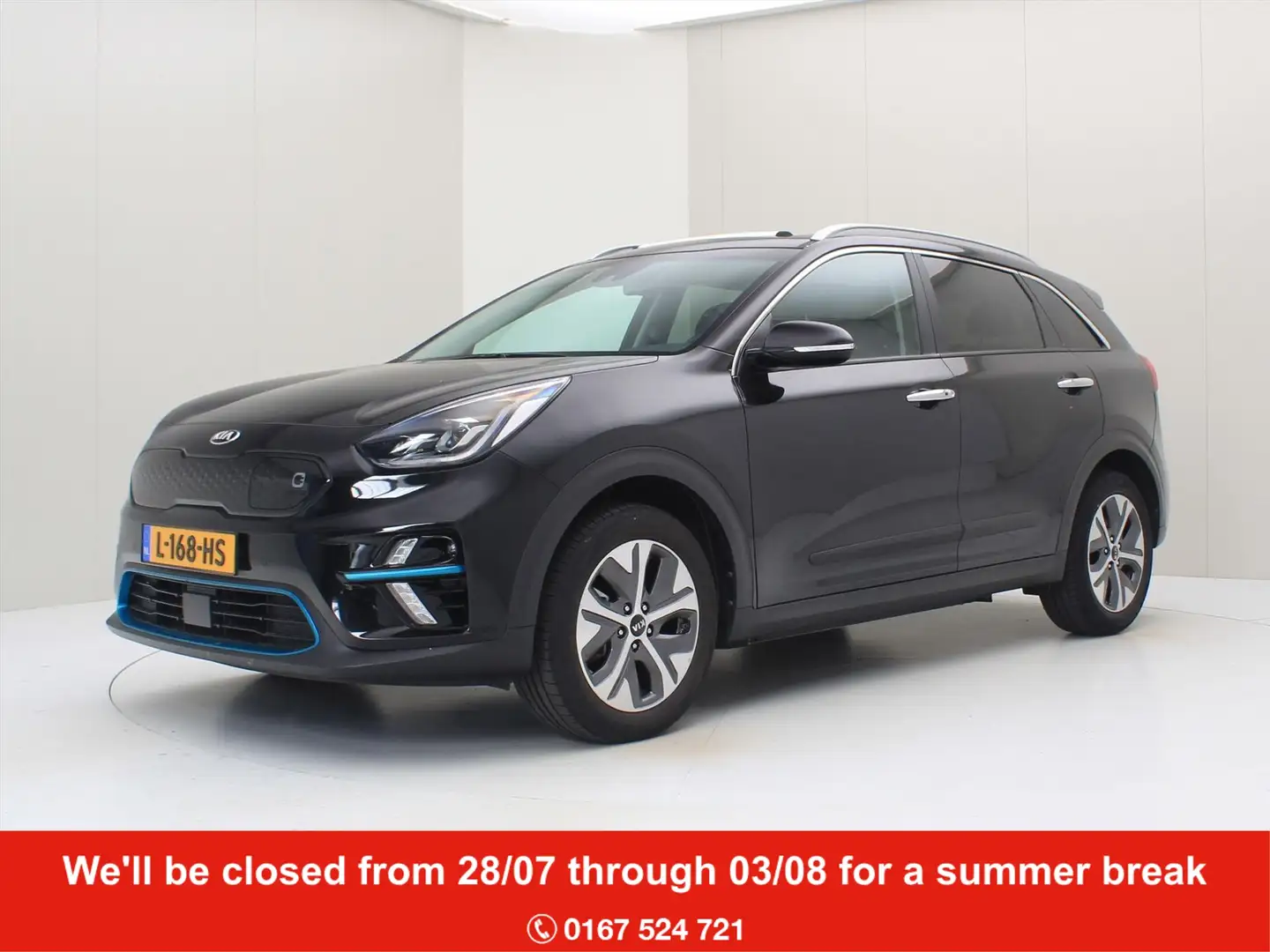 Kia e-Niro DynamicPlusLine 39kWh 136pk [ 3-FASE+SCHUIFDAK+CAM Negru - 1