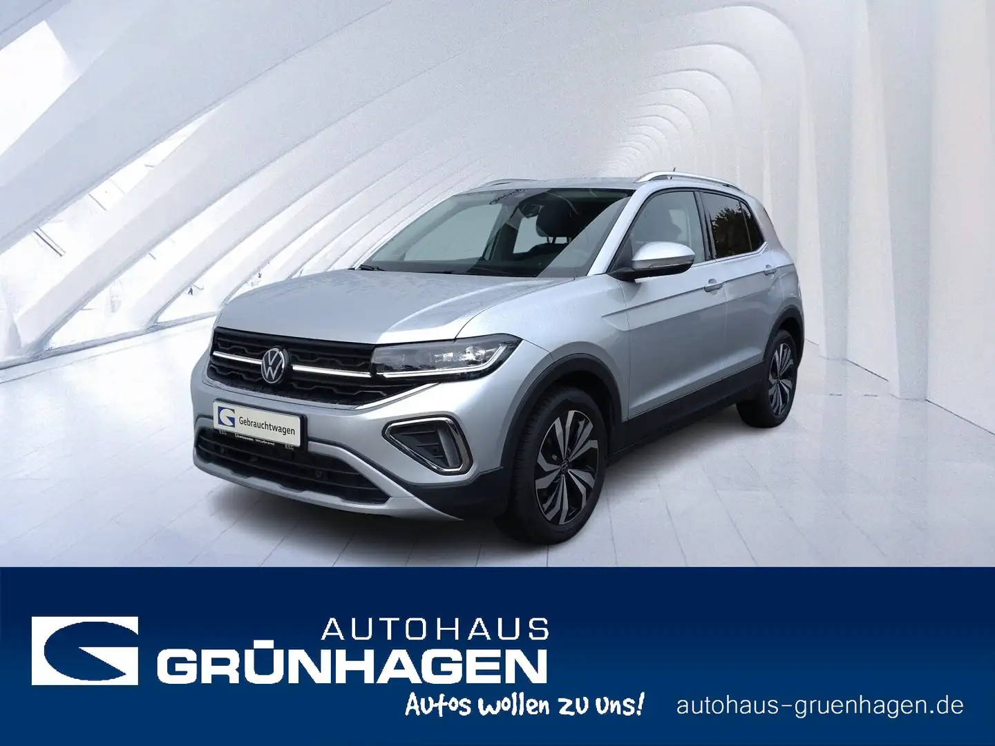 Volkswagen T-Cross T-Cross 1.0 TSI Style DSG-LED-Navi-Front+LaneAs. Argent - 1